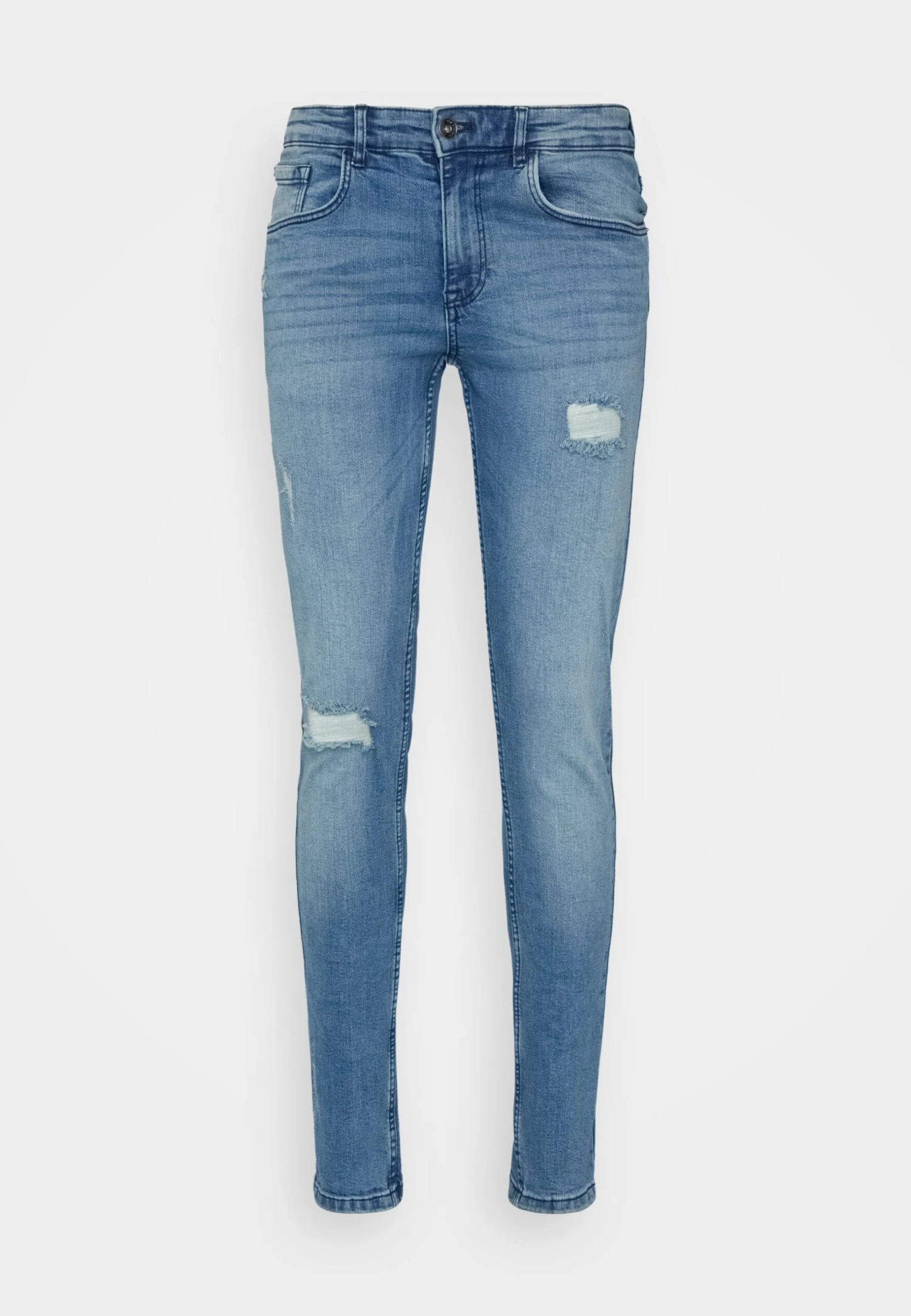 Redefined Rebel Rrstockholm Jeans - Straight Leg Jeans - Smooth Indigo Destroy - Afbeelding 5