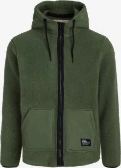 Redefined Rebel Fleece Jassen Fleece Jas Elmer Heren Donkergroen