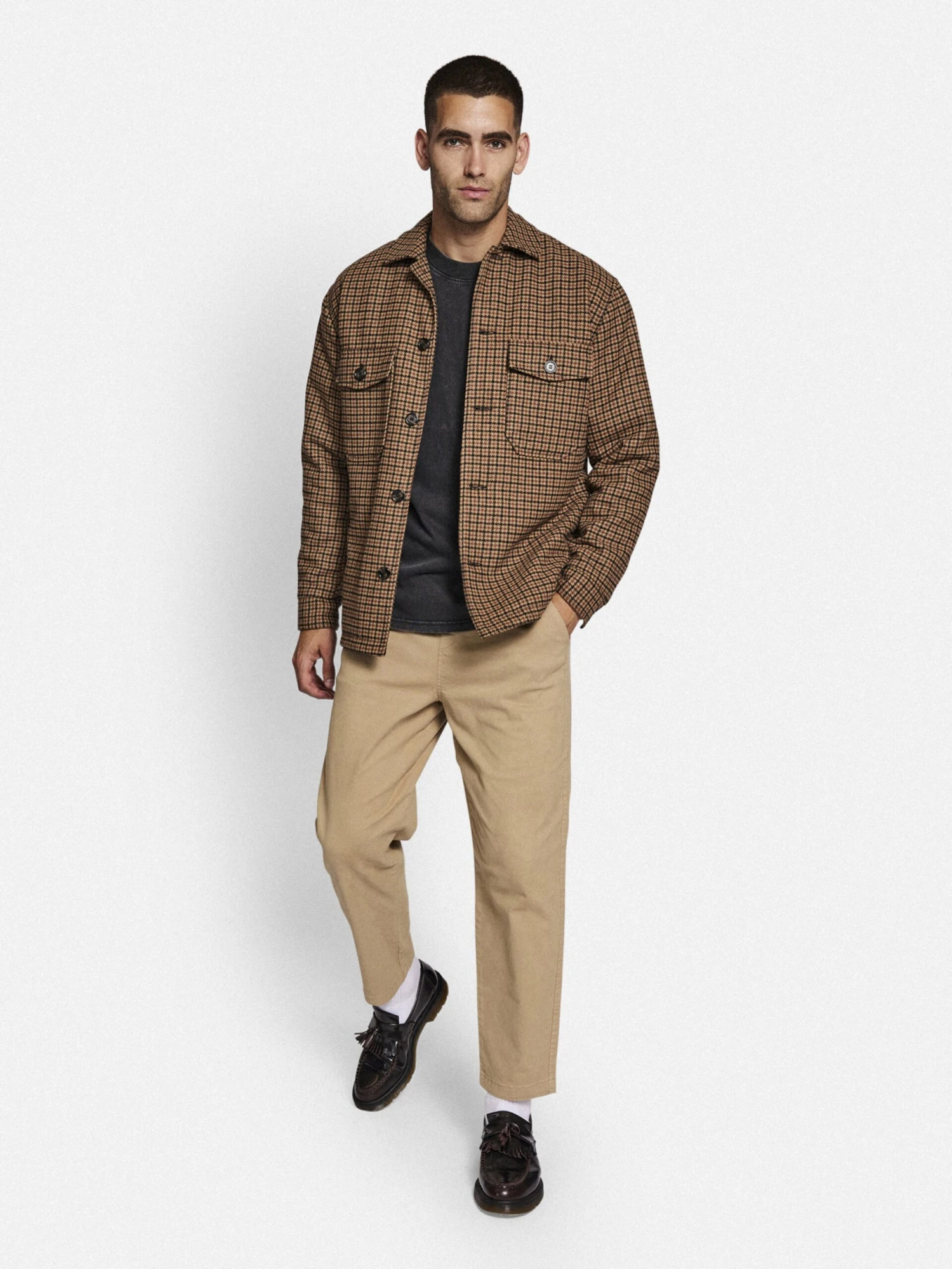 Redefined Rebel Pantalons Loosefit Broek Arian Heren Lichtbruin - Afbeelding 5