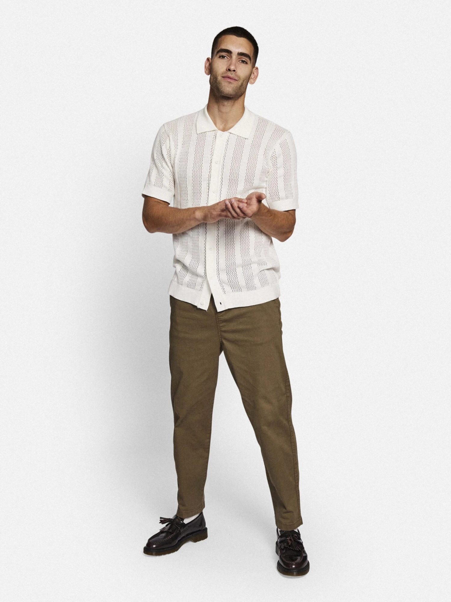 Redefined Rebel Pantalons Loosefit Broek Arian Heren Olijfgroen - Afbeelding 5