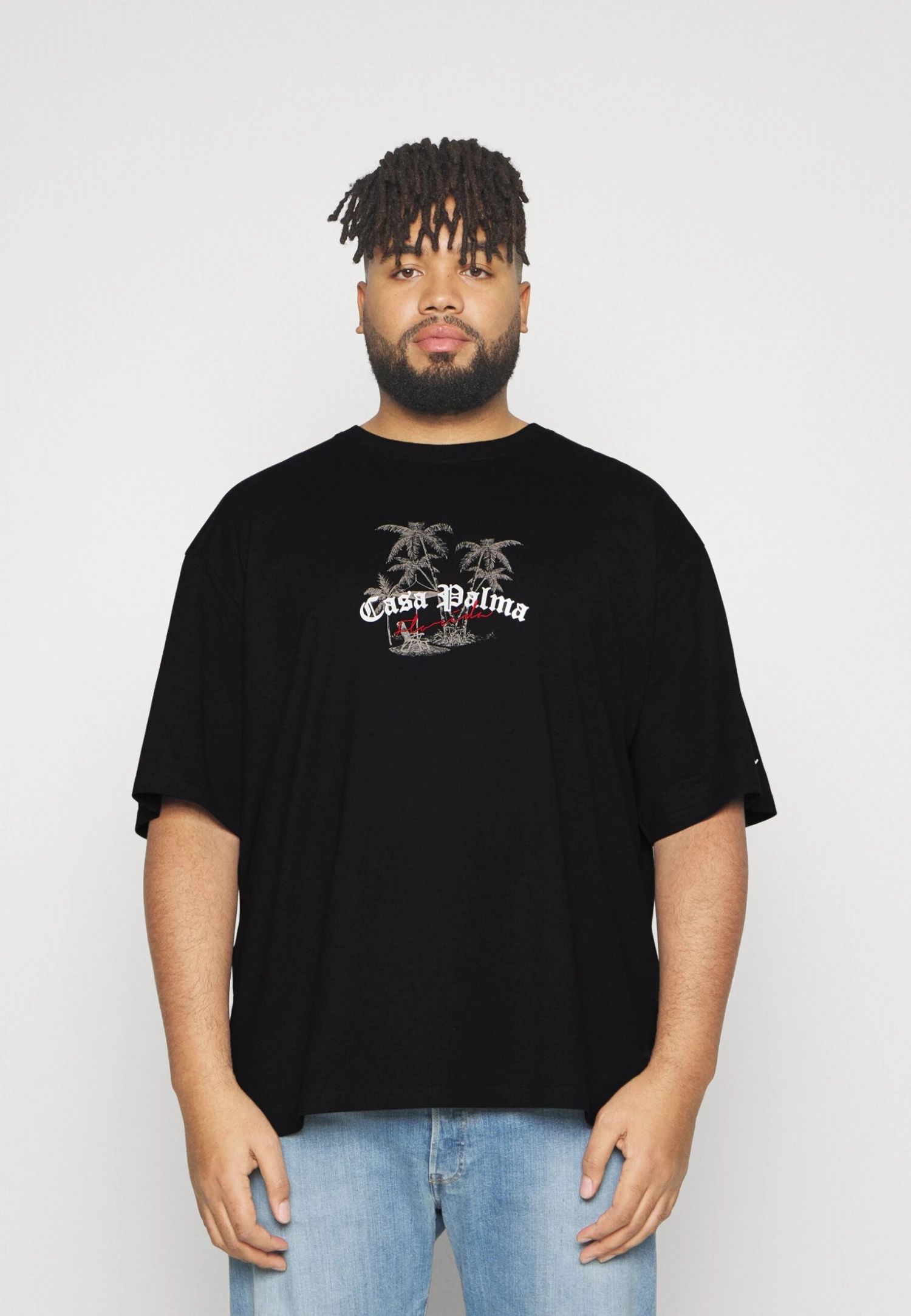 Redefined Rebel Lawrence Plus - T-Shirt Print - Black