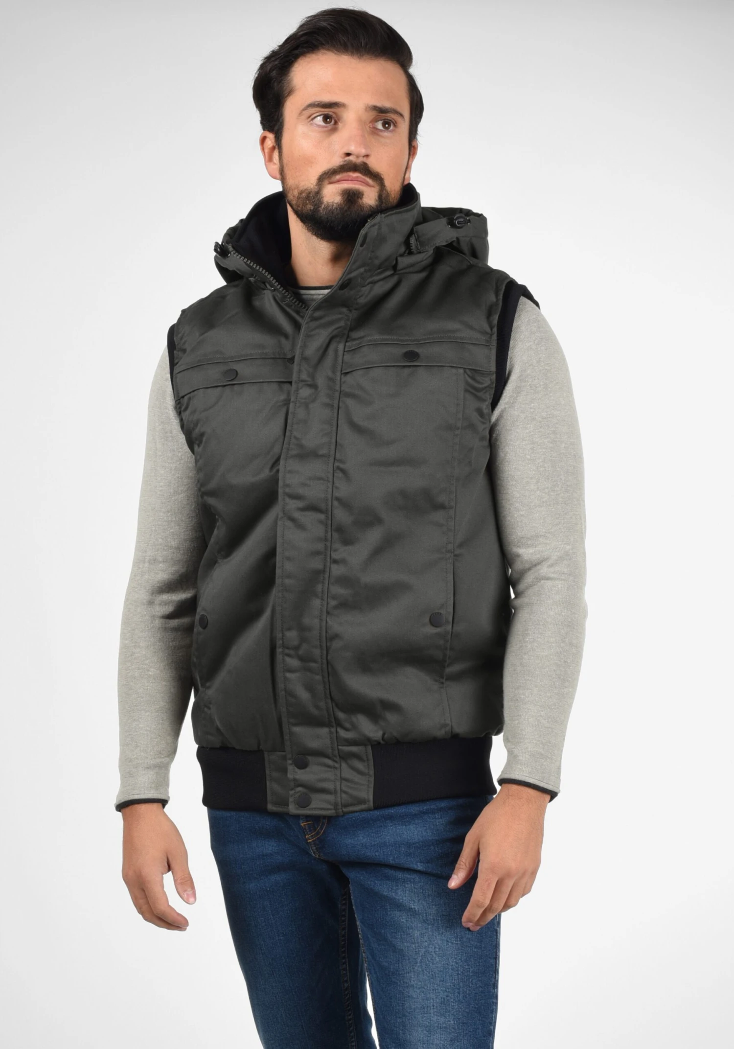 Redefined Rebel Bodywarmers Bodywarmer Mario Heren Donkergrijs - Afbeelding 2