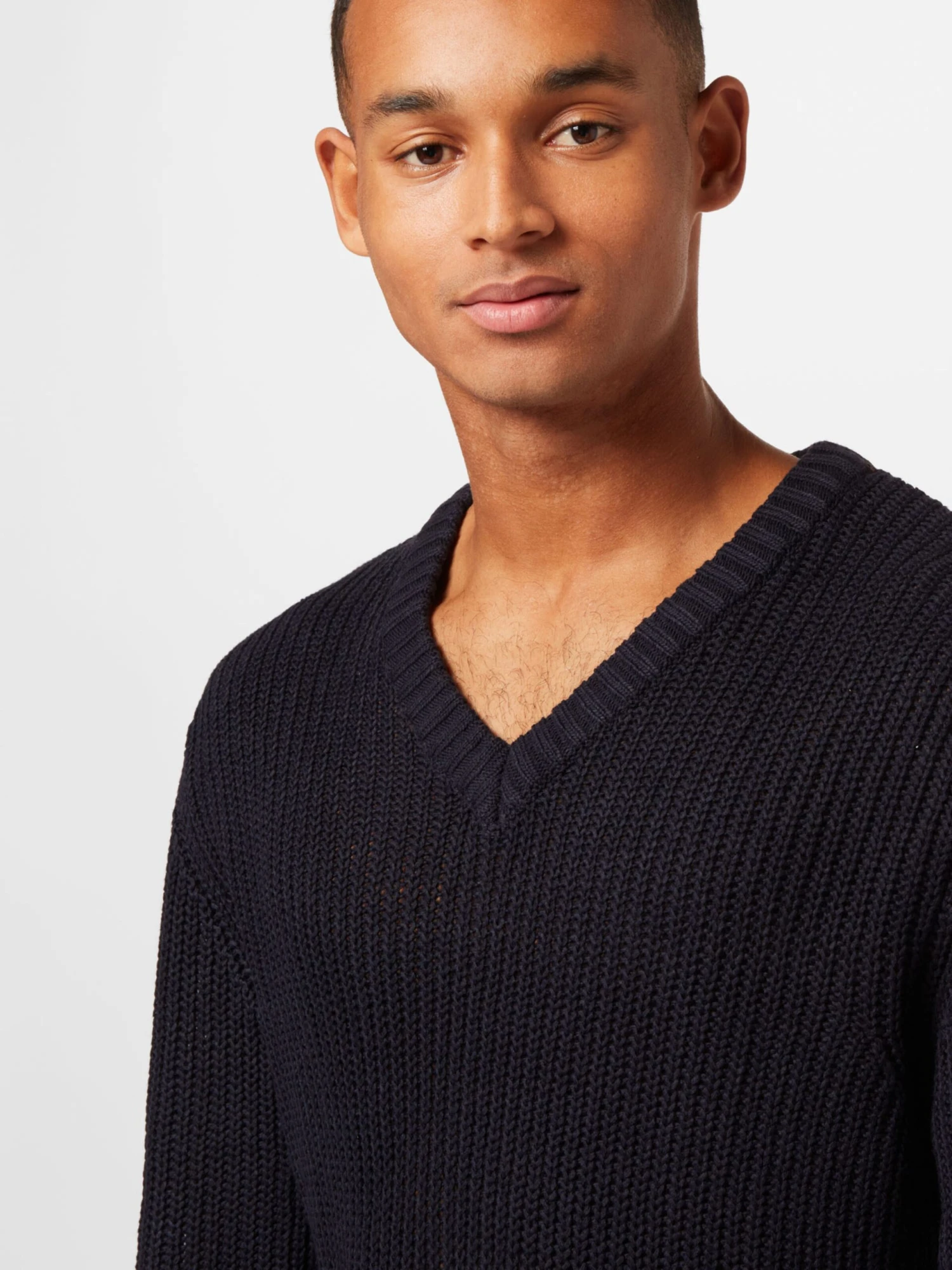 Redefined Rebel V-hals Truien Trui Henry Heren Navy - Afbeelding 2