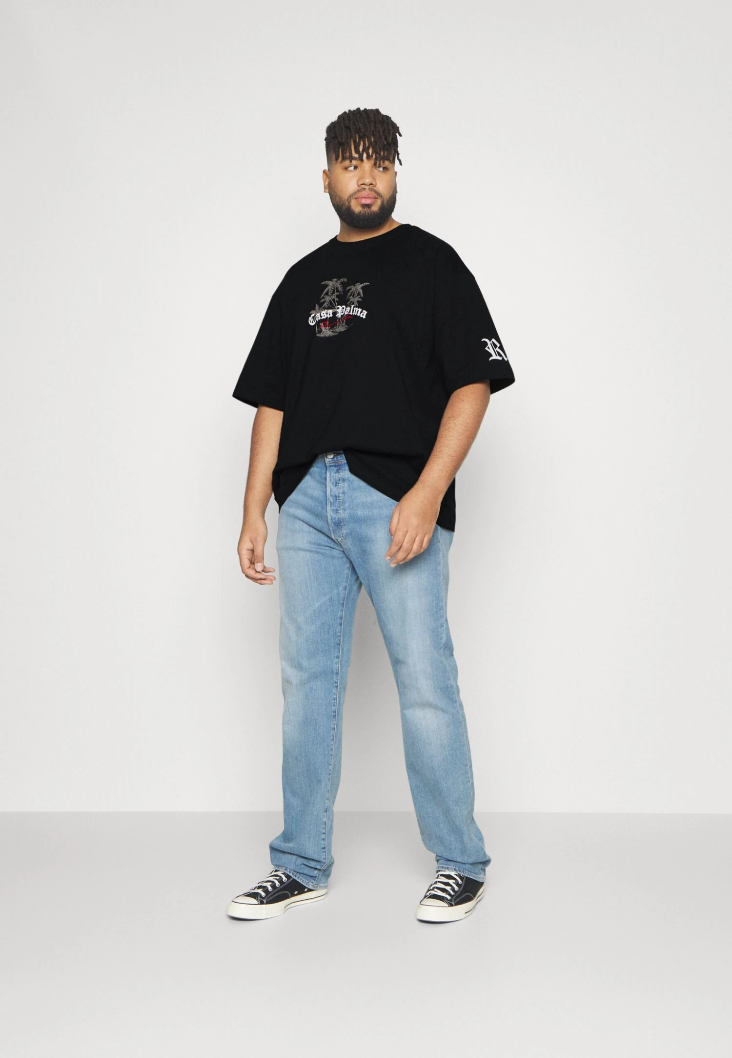 Redefined Rebel Lawrence Plus - T-Shirt Print - Black - Afbeelding 2