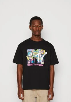 Redefined Rebel Corey Tee - T-Shirt Print - Black