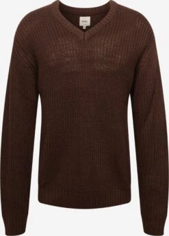 Redefined Rebel V-hals Truien Trui Heren Donkerbruin