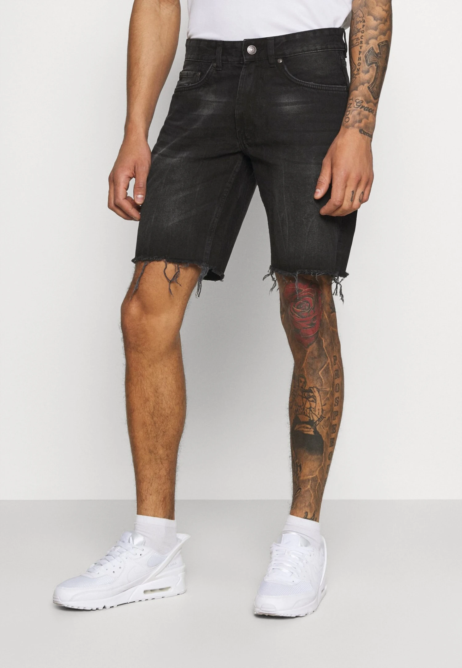 Redefined Rebel Osaka - Jeansshort - Marble Black