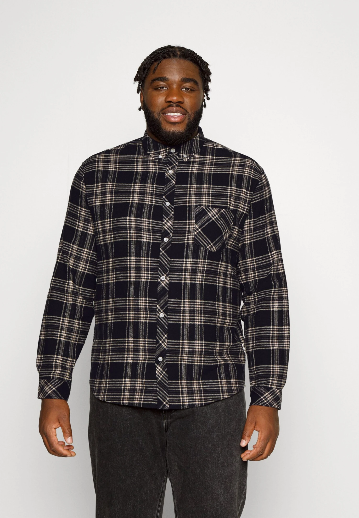 Redefined Rebel Houston Plus - Overhemd - Dark Grey