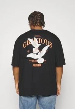 Redefined Rebel Rrkethan Tee Unisex - T-Shirt Print - Black