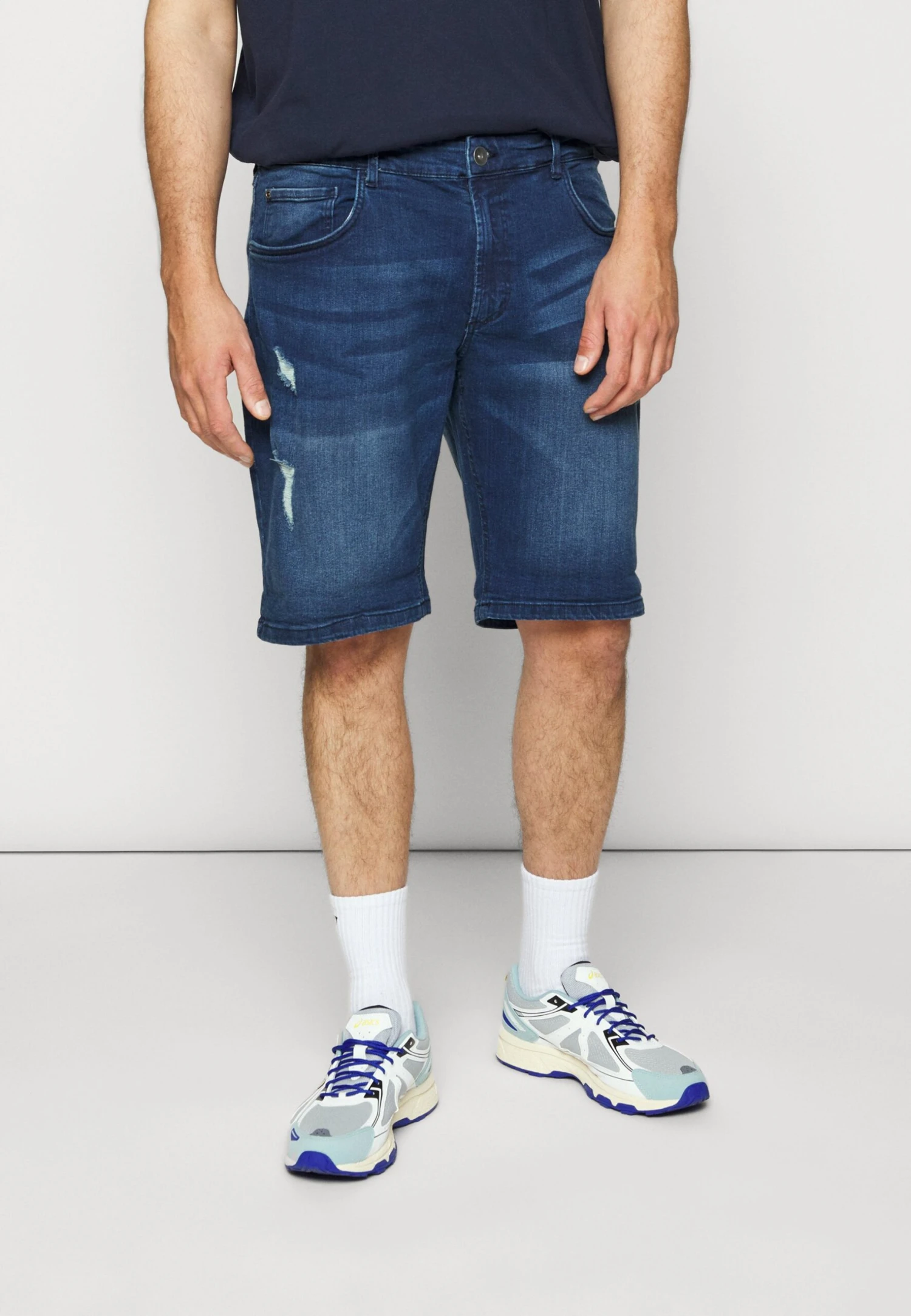Redefined Rebel Oslo Destroy Plus - Jeansshort - Ocean Blue - Afbeelding 3