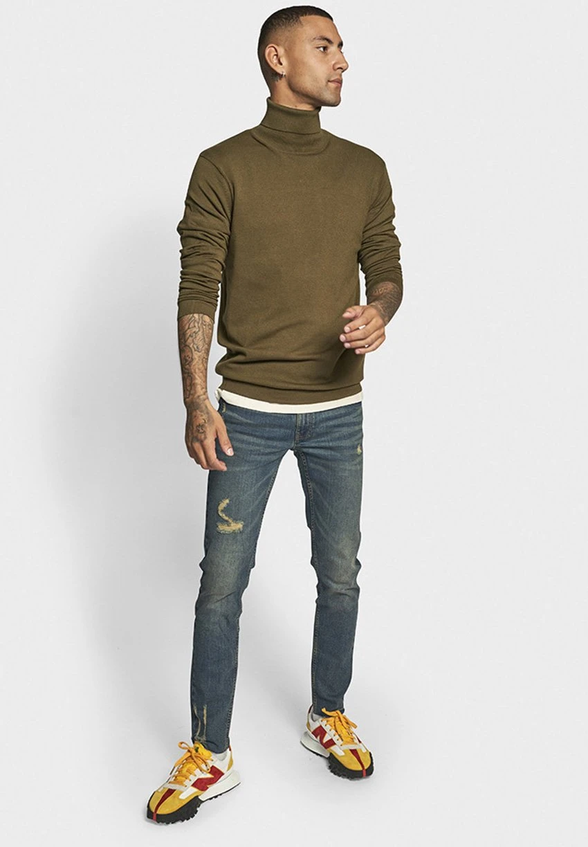 Redefined Rebel Rrtheo- Trui - Dark Olive - Afbeelding 2