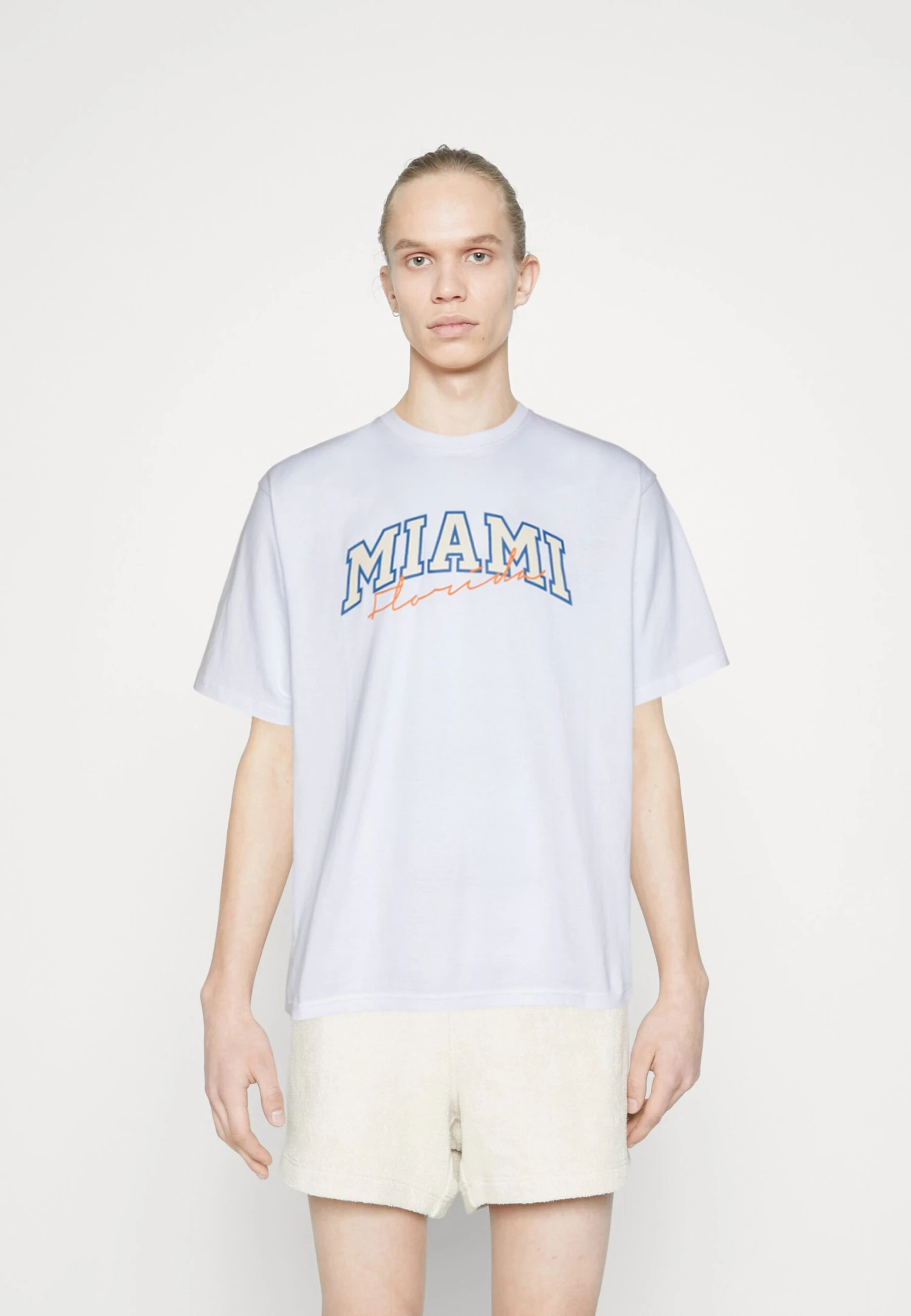 Redefined Rebel Rrsago Tee - T-Shirt Print - White