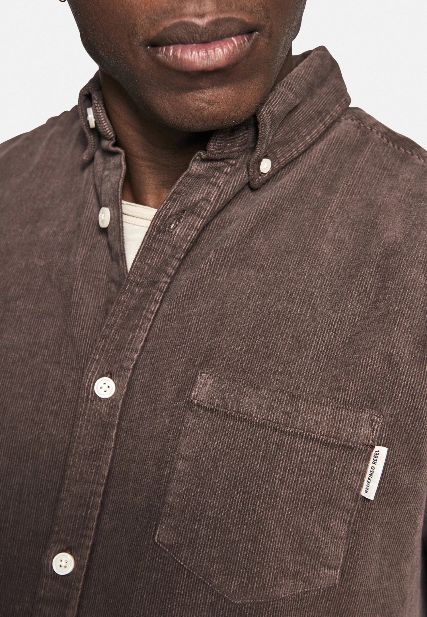 Redefined Rebel Rrpark- Overhemd - Chocolate Brown - Afbeelding 4