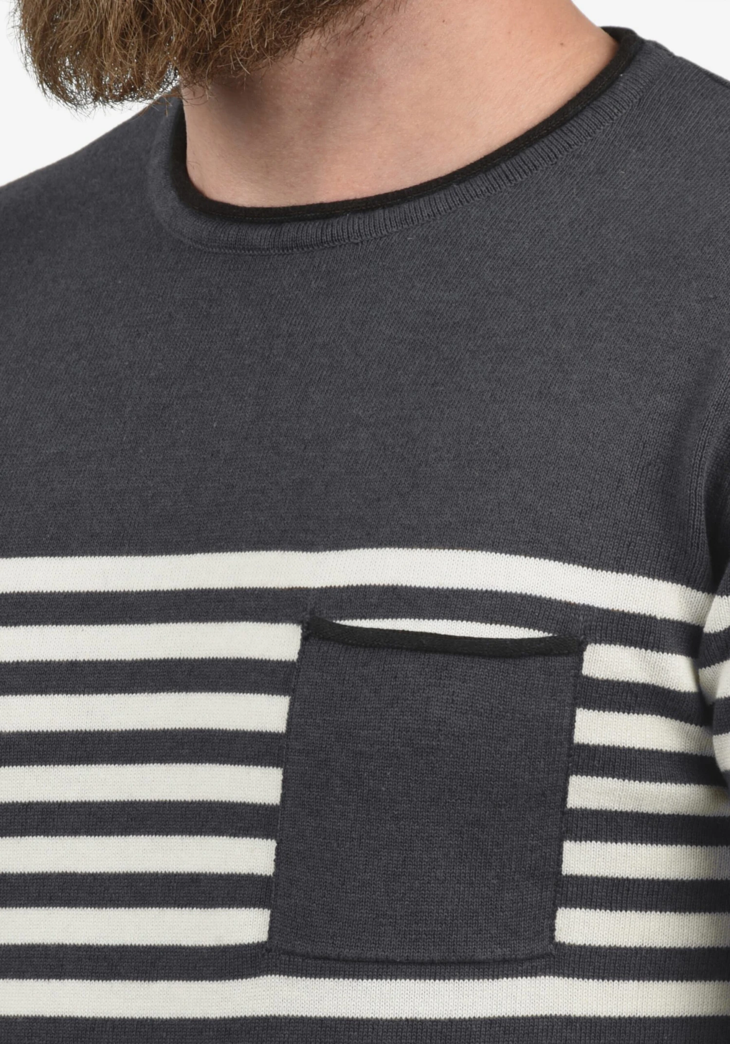 Redefined Rebel Crewneck Truien Trui Mannix Heren Antraciet - Afbeelding 4