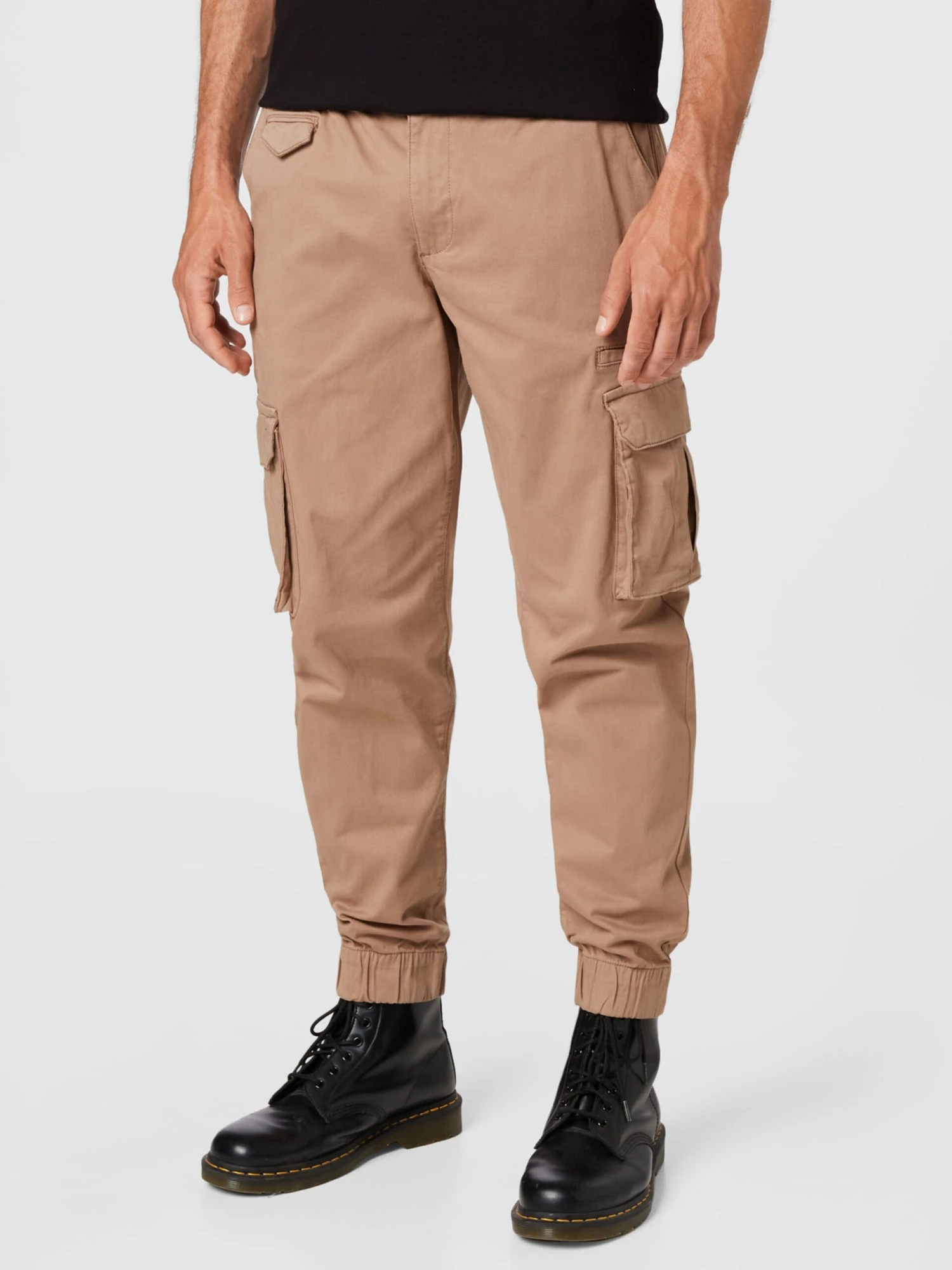 Redefined Rebel Cargobroeken Tapered Cargobroek Josiah Heren Cappuccino - Afbeelding 3