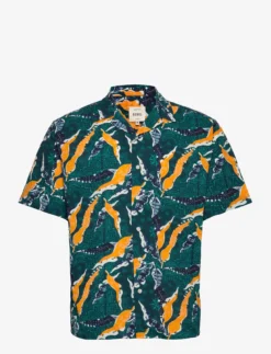 Redefined Rebel RRPablo Shirt - DEEP TEAL PAISLEY