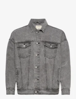 Redefined Rebel RRAshton Denim Jacket - LIGHT GREY