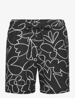Redefined Rebel RRHoward Shorts - BLACK MULTI ART