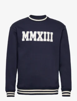 Redefined Rebel RRPLKaison Crew Sweat - NAVY BLAZER